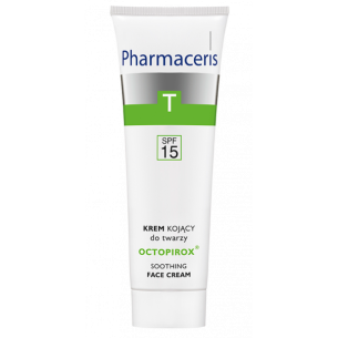 PHARMACERIS T  soothing face cream SPF 15 for seborrheic, reddened flake-prone skin OCTOPIROX, 30ml