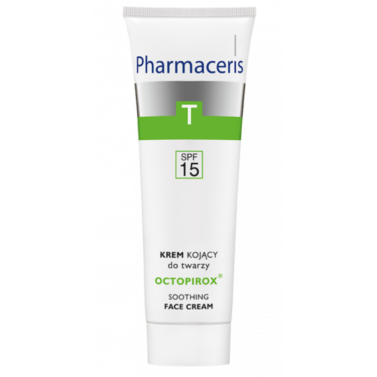 PHARMACERIS T  soothing face cream SPF 15 for seborrheic, reddened flake-prone skin OCTOPIROX, 30ml