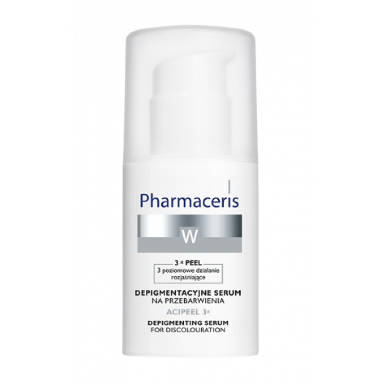 PHARMACERIS W Depigmentation serum to treat DISCOLOURATIONS ACIPEEL 3x, 30ml