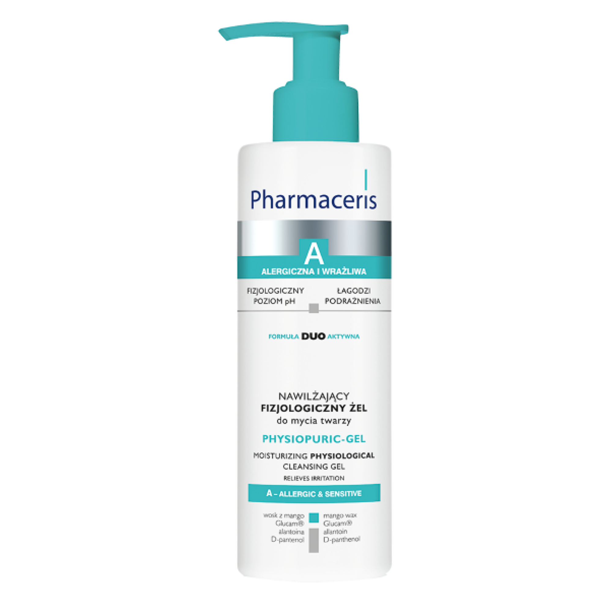 PHARMACERIS Moisturizing physiological cleansing gel for the face and