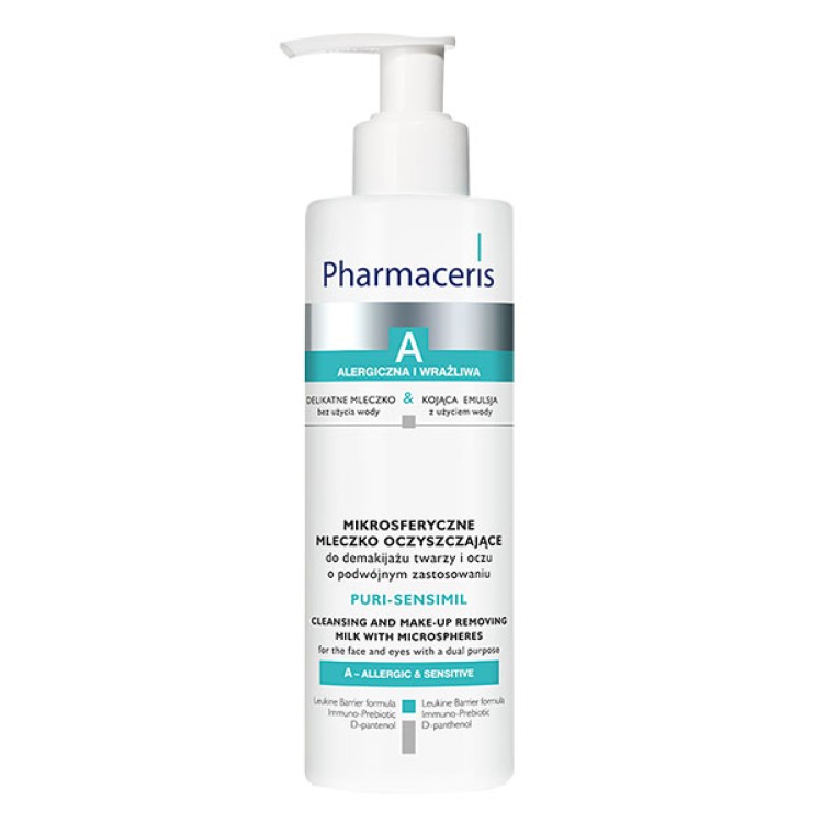 PHARMACERIS A cleansing and make-up removing milk with microspheres PURI-SENSIMIL, 190ml
