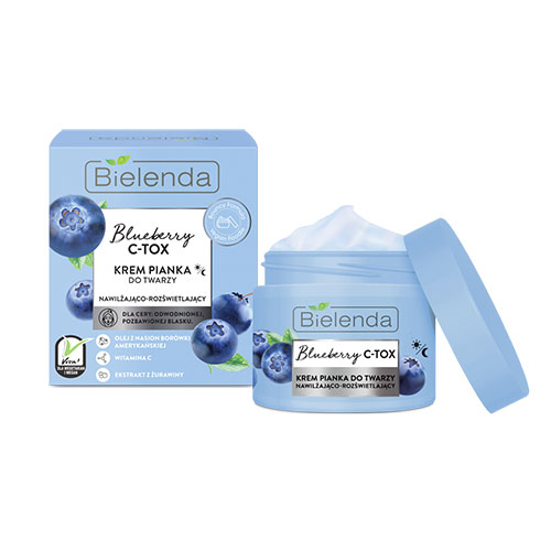 BIELENDA BLUEBERRY C-TOX cream - foam moisturizing and brightening 40 BIELENDA BLUEBERRY C-TOX cream - foam moisturizing and brightening 40