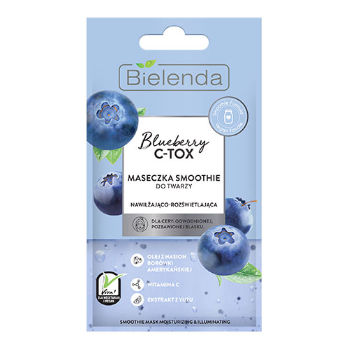 BIELENDA BLUEBERRY C-TOX Moisturizing Smoothie mask - illuminating 8g BIELENDA BLUEBERRY C-TOX Moisturizing Smoothie mask - illuminating 8g