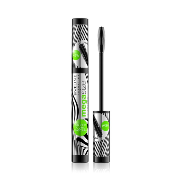 EVELINE MEGA SIZE LASHES ULTRA LONG & CURL MASCARA, 10ml