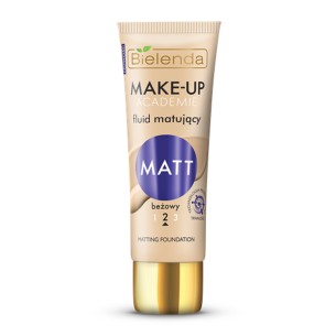 Bielenda MAKE-UP ACADEMIE fluid foundations MATT, 2-BEIGE, 30ml Bielenda MAKE-UP ACADEMIE fluid foundations MATT, 2-BEIGE, 30ml
