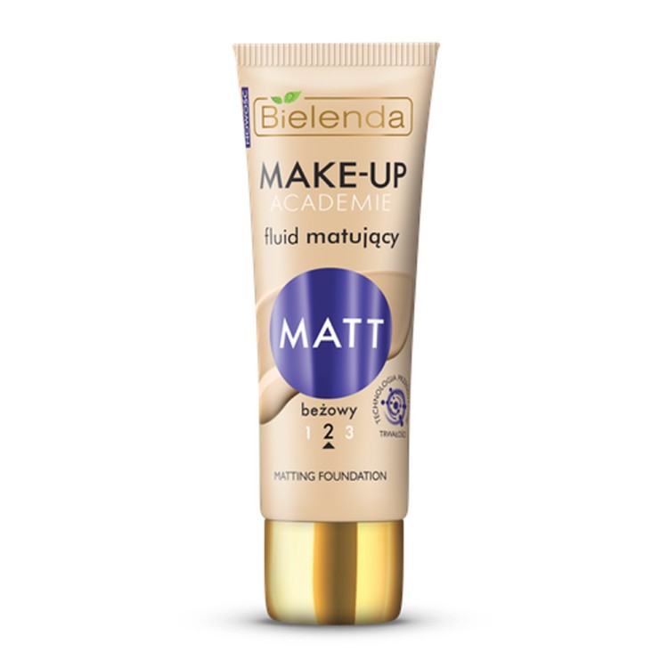 Bielenda MAKE-UP ACADEMIE fluid foundations MATT, 2-BEIGE, 30ml