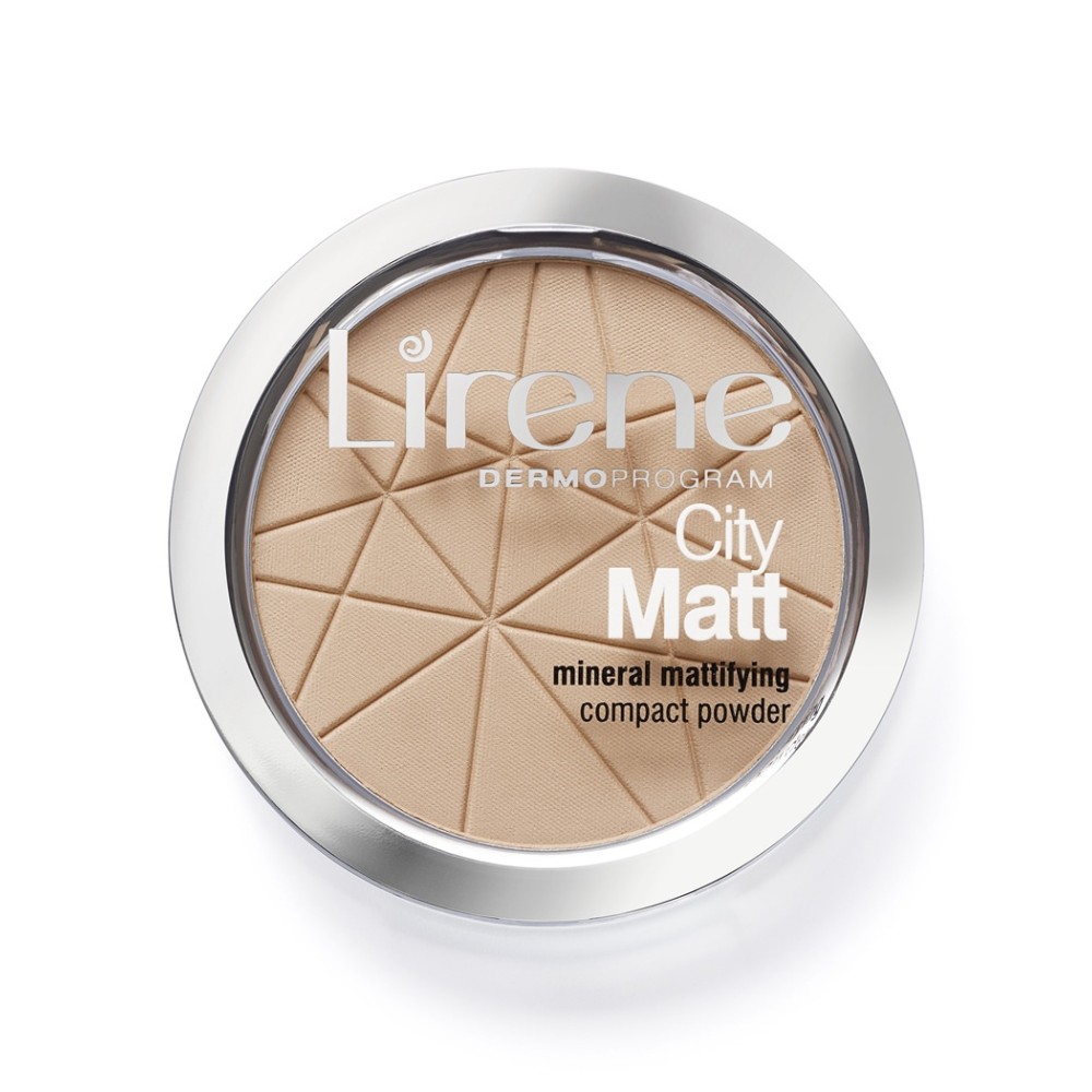 LIRENE CITY MATT Mineral compact powder, NATURAL 02, 9g LIRENE CITY MATT Mineral compact powder, NATURAL 02, 9g