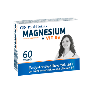 Polski Lek S.A. Magnesium + Vit B6 60 tabl. Polski Lek S.A. Magnesium + Vit B6 60 tabl.