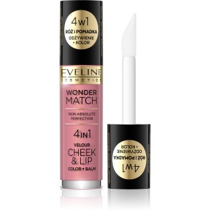 Eveline Wonder Match Cheek & Lip 4in1 Blush and Liquid Lipstick No.3 4.5ml Eveline Wonder Match Cheek & Lip 4in1 Blush and Liquid Lipstick No.3 4.5ml