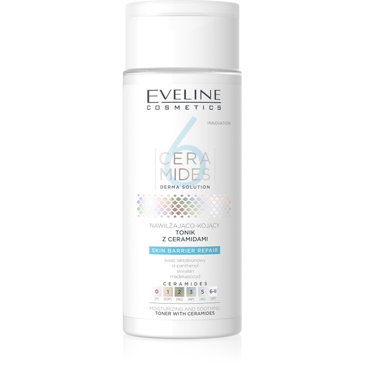 Eveline 6 Ceramides Moisturizing and Soothing Tonic with Ceramides for Dry and Sensitive Skin 150ml Eveline 6 Ceramides Moisturizing and Soothing Tonic with Ceramides for Dry and Sensitive Skin 150ml