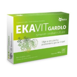EkaMedica Ekavit Throat with Thyme and Coltsfoot for Throat and Larynx Irritations 24 Lozenges EkaMedica Ekavit Throat with Thyme and Coltsfoot for Throat and Larynx Irritations 24 Lozenges