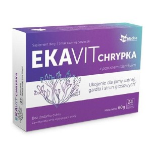 EkaMedica EkaVit Hoarseness with Icelandic Lichen for Mouth Throat and Vocal Cords 24 Lozenges EkaMedica EkaVit Hoarseness with Icelandic Lichen for Mouth Throat and Vocal Cords 24 Lozenges