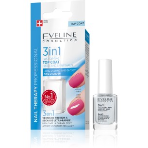 Eveline Nail Therapy Professional 3in1 60-second Drier Hardener Shine 12ml Eveline Nail Therapy Professional 3in1 60-second Drier Hardener Shine 12ml