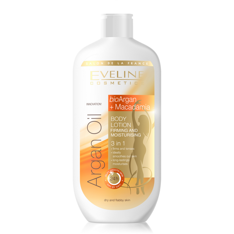Eveline Argan Oil Macadamia Firming Moisturising Body Lotion 3in1 350ml Eveline Argan Oil Macadamia Firming Moisturising Body Lotion 3in1 350ml