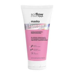 So!Flow by Vis Plantis Emollient-Protein Mask for Damaged Hair Requiring Deep Regeneration 200ml So!Flow by Vis Plantis Emollient-Protein Mask for Damaged Hair Requiring Deep Regeneration 200ml
