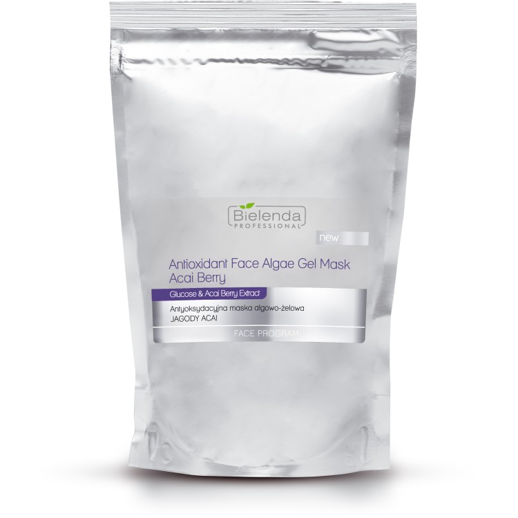 BIELENDA PROFESSIONAL Antioxidant face algae gel mask with Acai berry, 190g