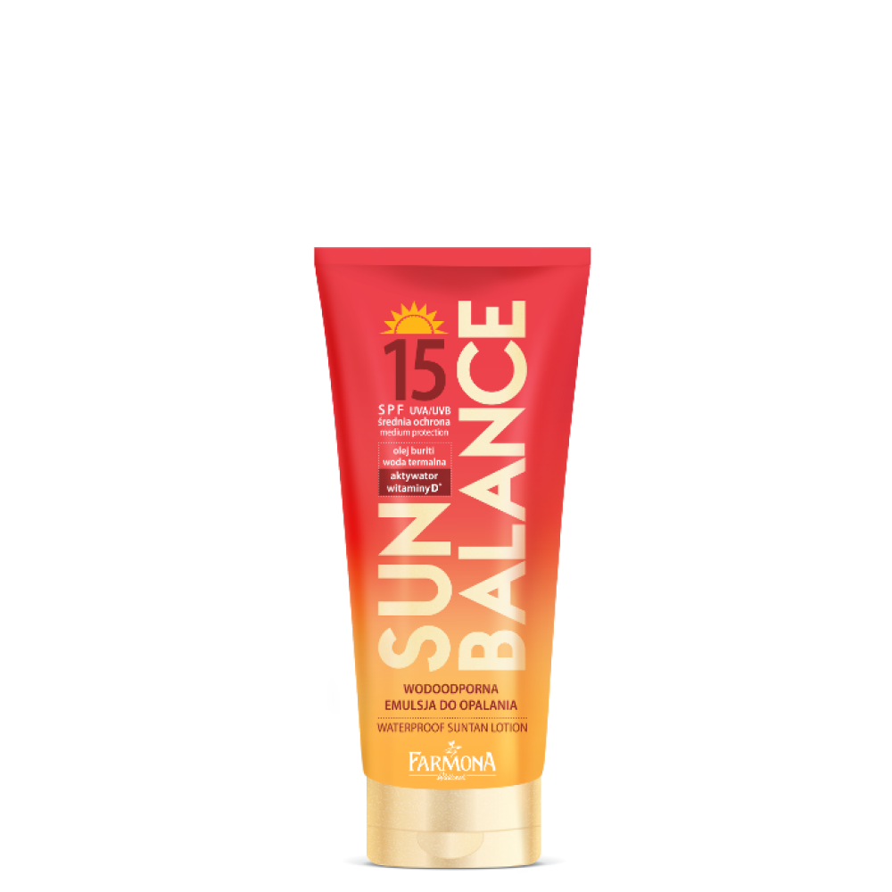 FARMONA SUN BALANCE Waterproof suntan lotion SPF15, 150ml FARMONA SUN BALANCE Waterproof suntan lotion SPF15, 150ml