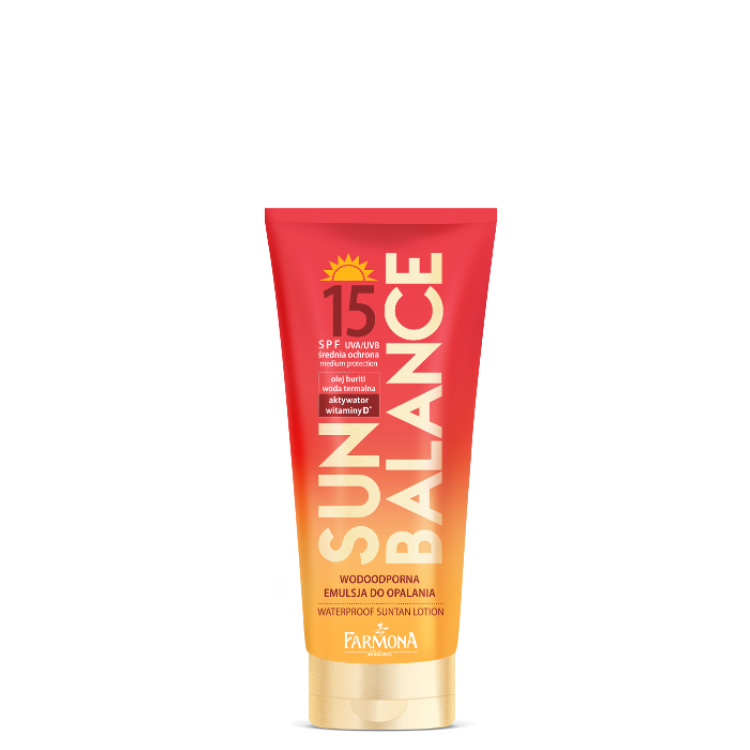 FARMONA SUN BALANCE Waterproof suntan lotion SPF15, 150ml