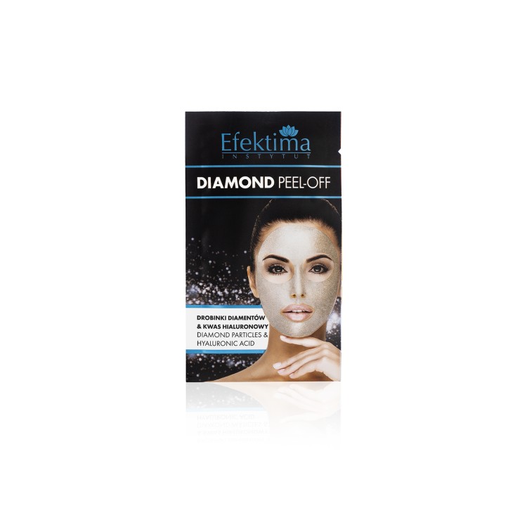 EFEKTIMA DIAMOND PEEL-OFF FACE MASK WITH DIAMOND PARTICLES & HYALURONIC ACID 7ML