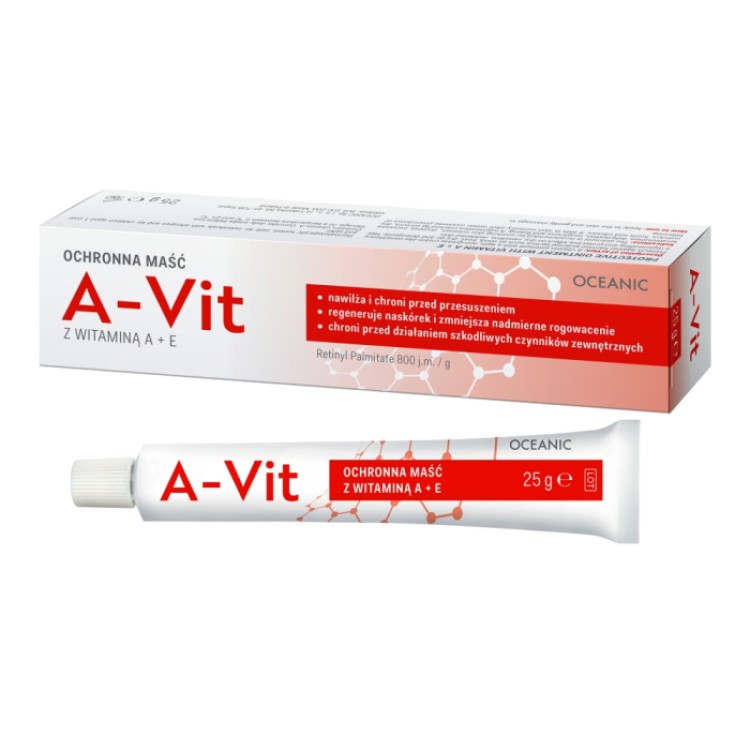 OCEANIC A-Vit Protective ointment with vitamins A + E 25g OCEANIC A-Vit Protective ointment with vitamins A + E 25g