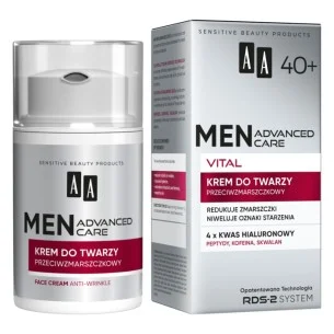 AA MEN ADVANCED CARE VITAL 40+ Anti-Wrinkle Face Cream 50ml