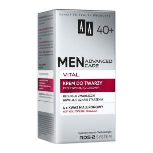 AA MEN ADVANCED CARE VITAL 40+ Anti-Wrinkle Face Cream 50ml