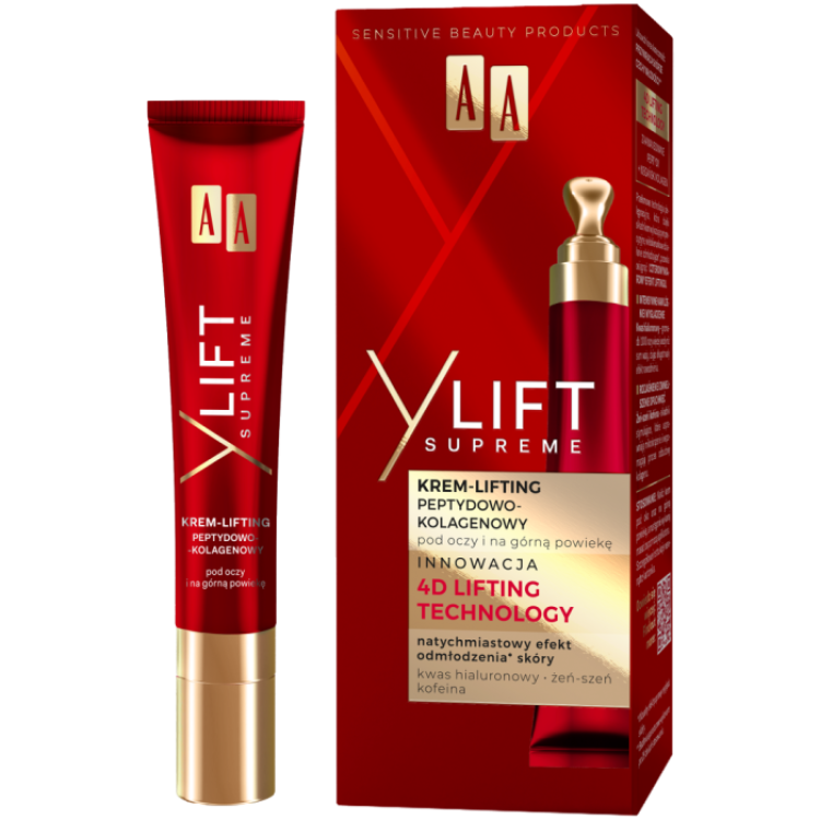 AA Y LIFT SUPREME Peptide-collagen lifting under eye and upper eyelid cream 15ml AA Y LIFT SUPREME Peptide-collagen lifting under eye and upper eyelid cream 15ml