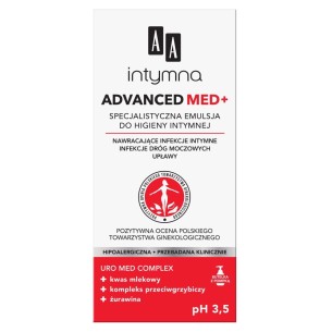 AA INTYMNA MED ADVANCED PH 3,5 INTIMATE HYGIENE WASH 300 ML AA INTYMNA MED ADVANCED PH 3,5 INTIMATE HYGIENE WASH 300 ML