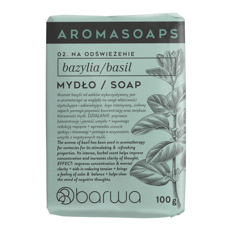 BARWA AROMA SOAPS Basil Bar Soap 100 g BARWA AROMA SOAPS Basil Bar Soap 100 g