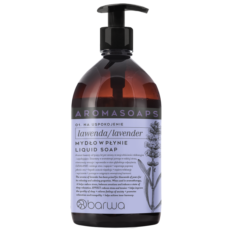 BARWA AROMA SOAPS Lavender liquid soap 500ml BARWA AROMA SOAPS Lavender liquid soap 500ml