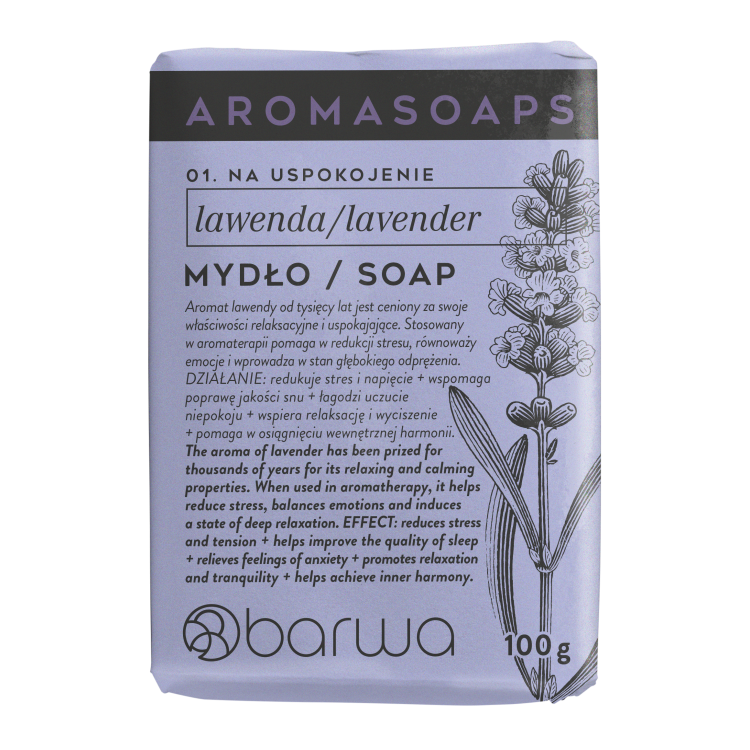 BARWA AROMA SOAPS Lavender bar soap 100 g BARWA AROMA SOAPS Lavender bar soap 100 g