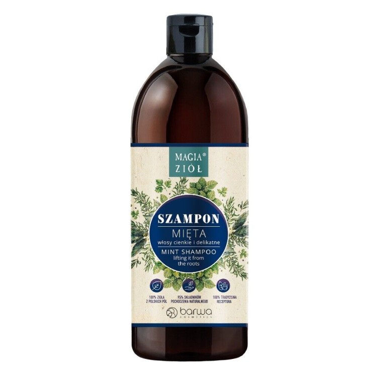BARWA MAGIC OF HERBS MINT SHAMPOO FOR HAIR WITHOUT VOLUME 480ml