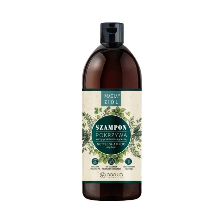 BARWA MAGIC OF HERBS NETTLE SHAMPOO FOR OLY HAIR 480ml