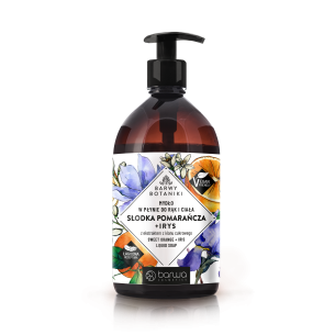 BARWA BARWY BOTANIKI Sweet Orange + Iris Liquid Hand & Body Soap, 500ml EXP: 04.2026