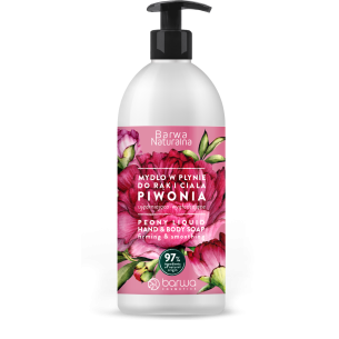 BARWA NATURAL PEONY HAND AND BODY FIRMING LIQUID SOAP 500ML BARWA NATURAL PEONY HAND AND BODY FIRMING LIQUID SOAP 500ML