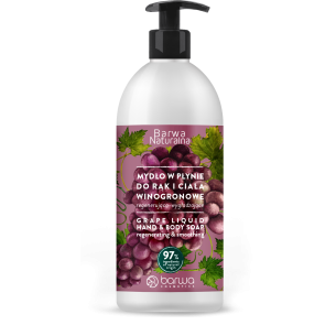 BARWA NATURAL GRAPE HAND AND BODY REGENERATING LIQUID SOAP 500ML BARWA NATURAL GRAPE HAND AND BODY REGENERATING LIQUID SOAP 500ML