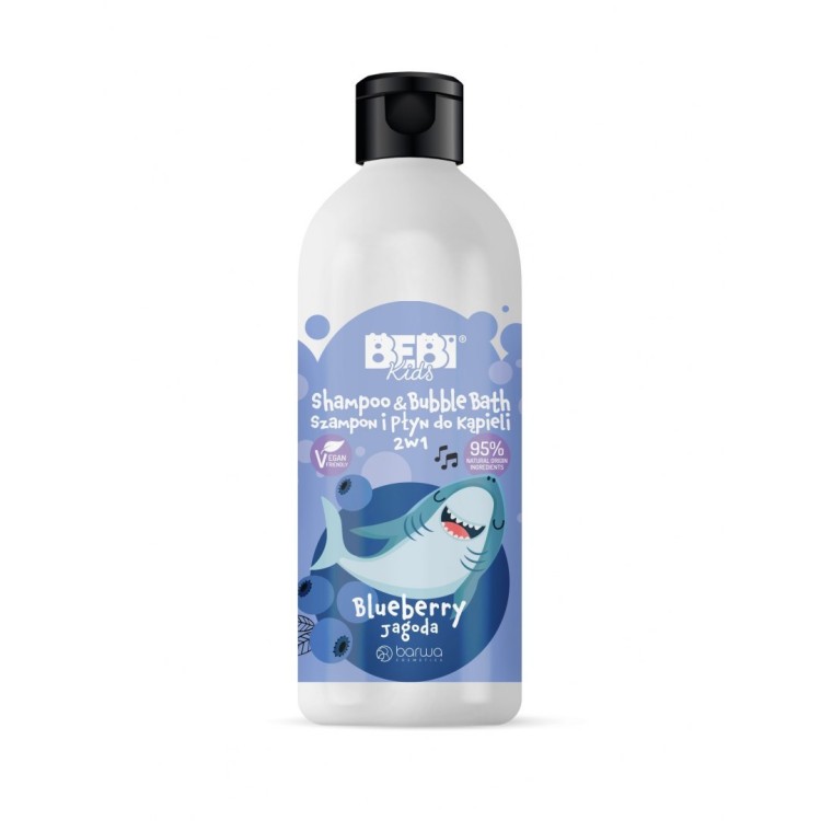 BARWA BEBI KIDS Shampoo and bubble bath 2in1 Blueberry 500ml