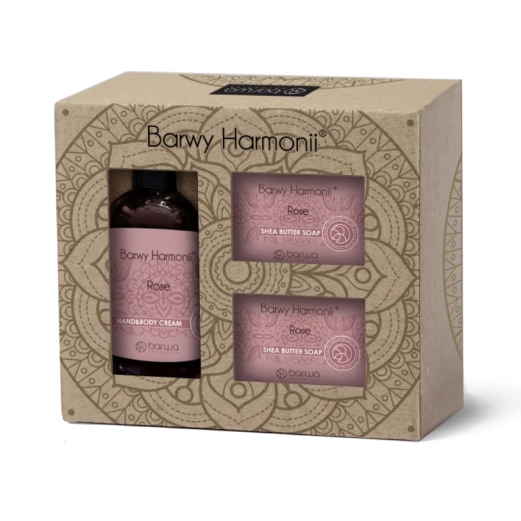 BARWA HARMONY ROSE HAND CREAM AND SOAP GIFT SET EXP: 05.2024