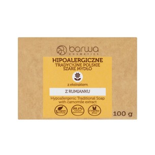 BARWA HYPOALLERGENIC TRADITIONAL POLISH GRAY SOAP WITH CHAMOMILE EXTRACT 100G BARWA HYPOALLERGENIC TRADITIONAL POLISH GRAY SOAP WITH CHAMOMILE EXTRACT 100G