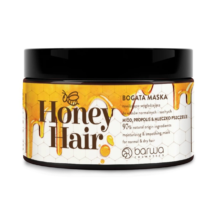 BARWA Honey Hair MOISTURISING MASK  honey, propolis, royal jelly 220ml