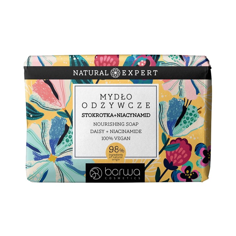 BARWA NATURAL EXPERT Nourishing bar soap Daisy + Niacinamide 100g