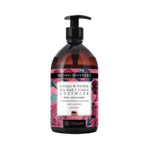 BARWA Natural Expert Nourishing liquid soap rose aloe vera 500ml BARWA Natural Expert Nourishing liquid soap rose aloe vera 500ml