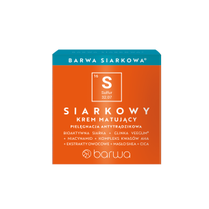 BARWA SULFUR MATTIFYING CREAM anti-acne care 50ML BARWA SULFUR MATTIFYING CREAM anti-acne care 50ML