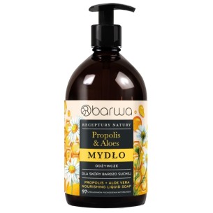 BARWA RECEPTURY NATURY Nourishing liquid soap Propolis + Aloe 480 ml BARWA RECEPTURY NATURY Nourishing liquid soap Propolis + Aloe 480 ml