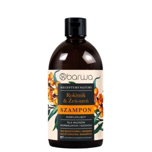 BARWA RECEPTURY NATURY Sea Buckthorn + Ginseng Moisturizing Shampoo 380 ml BARWA RECEPTURY NATURY Sea Buckthorn + Ginseng Moisturizing Shampoo 380 ml