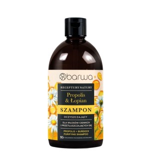 BARWA RECEPTURY NATURY Propolis + Burdock Purifying Shampoo 380 ml BARWA RECEPTURY NATURY Propolis + Burdock Purifying Shampoo 380 ml