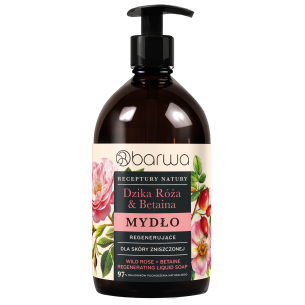 BARWA RECEPTURY NATURY Regenerating liquid soap Wild Rose + Betaine 480 ml BARWA RECEPTURY NATURY Regenerating liquid soap Wild Rose + Betaine 480 ml