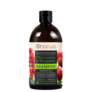 BARWA RECEPTURY NATURY Regenerating Shampoo Castor Oil + Horsetail 380 ml BARWA RECEPTURY NATURY Regenerating Shampoo Castor Oil + Horsetail 380 ml