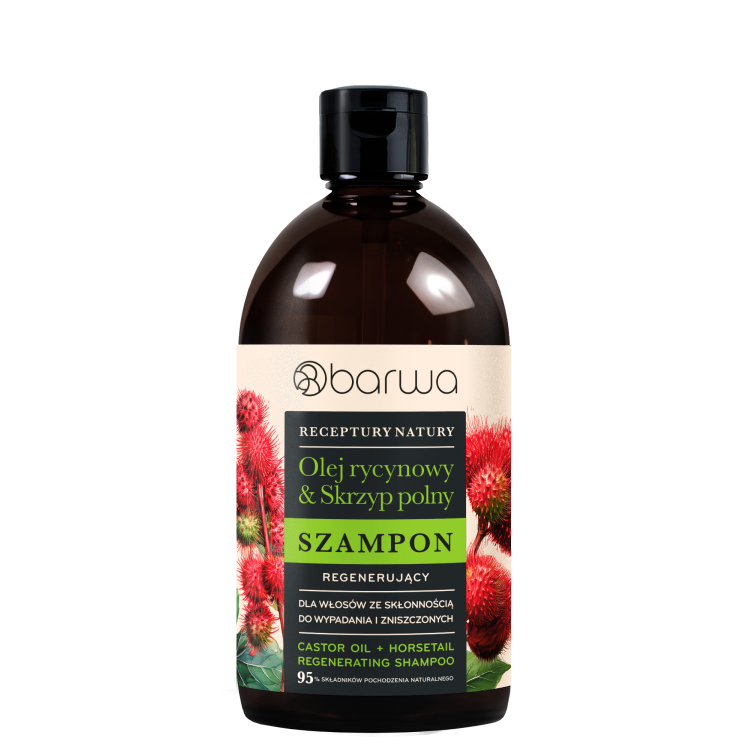 BARWA RECEPTURY NATURY Regenerating Shampoo Castor Oil + Horsetail 380 ml BARWA RECEPTURY NATURY Regenerating Shampoo Castor Oil + Horsetail 380 ml