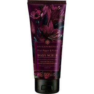 BARWA SPA EXPERIENCE MOISTURIZING & REGENERATING BODY SCRUB PINK PEPPER & VIOLET 180 ml BARWA SPA EXPERIENCE MOISTURIZING & REGENERATING BODY SCRUB PINK PEPPER & VIOLET 180 ml